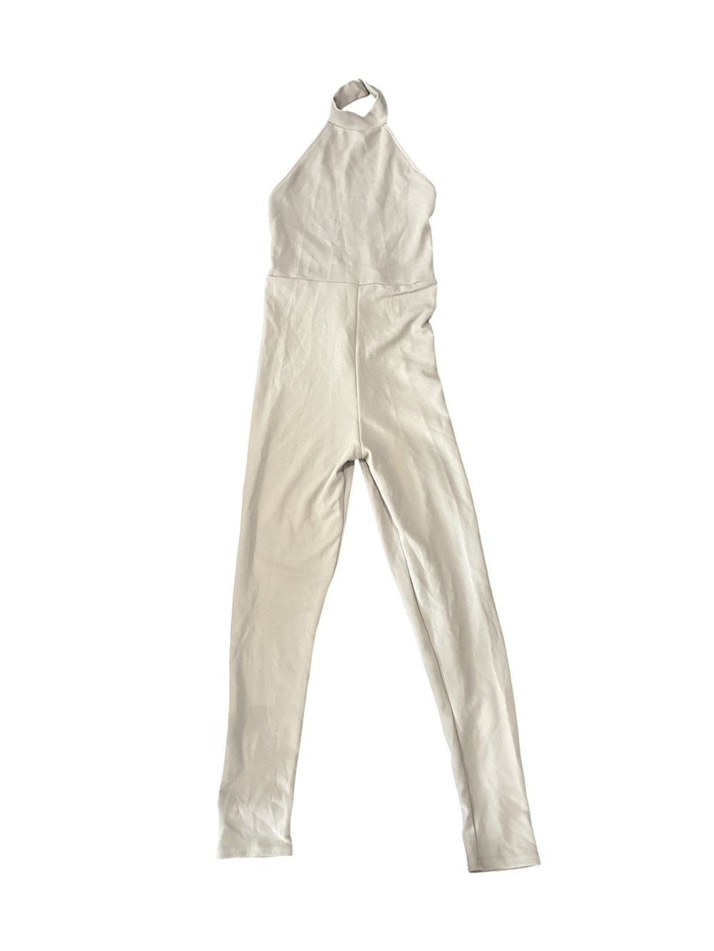 PrettyLittleThing Stone Halter Jumpsuit